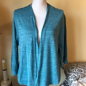 Light cacoon open front cardigan